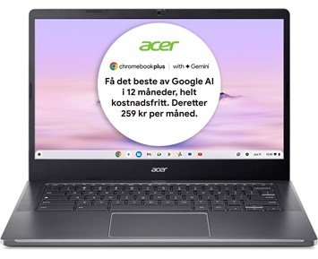 Acer-Chromebook Plus 514-14" Chromebook Plus med Google AI-Laptops-Chromebooks