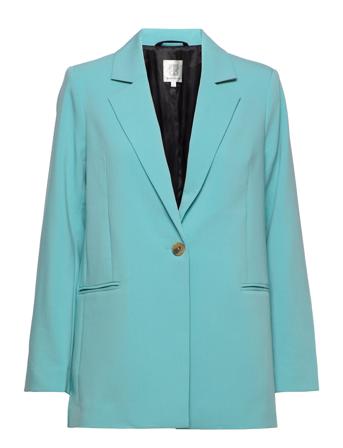 Evien Classic Blazer Blazers Single Breasted Blazers Sininen Second Female