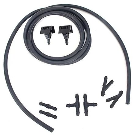 2 kpl Tuulilasinpesusuuttimia + Letkuliitäntäsarja 28932-jd000 Nissan Qashqai / Qashqai +2 J10 / Dualis -malleihin