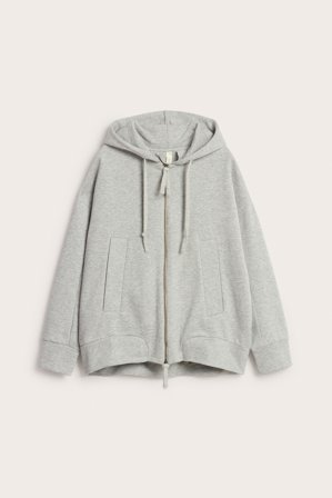 Kappahl | Hettegenser med glidelås | Lysegrå