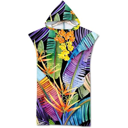 Vaihdettava kylpytakki Vaihdettava pyyhe, Surf Poncho Pyyhe Hupulla Mainos