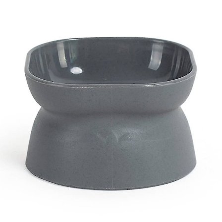 Kattmatskål for kjæledyr, beskytter nakkevirvelsøylen, skrå munn, anti-velt drikkekopp