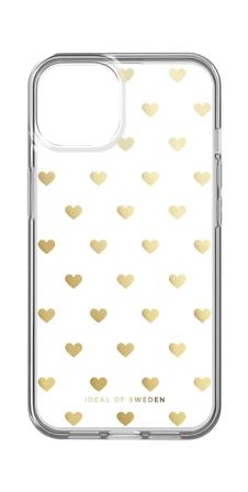 IDEAL OF SWEDEN Iphone Case Golden Hearts iPhone 13 & 14, Tøj & Bolig, Elektronik, Telefon & Mobiltilbehør