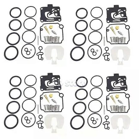 Gjeldende forgasseroverhalingssett for Yamaha F50-T50hk 4-takt 2001-2004 62Y-W0093-11-00 62Y-W0093-10-00 (4 sett)