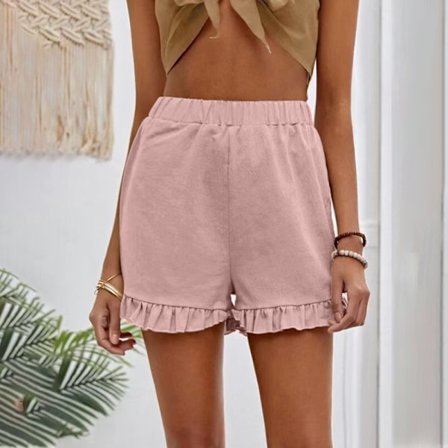 Strandshorts for kvinner Elastisk midje Short Hot Pants.