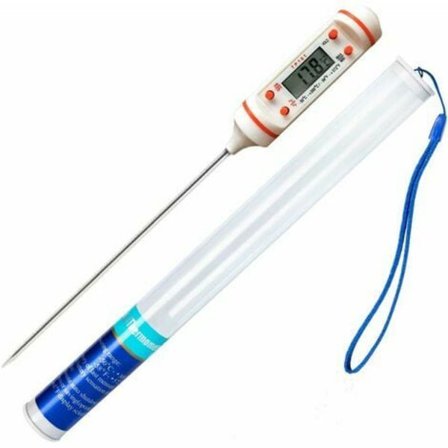 1 st köks termometer universell hushållstermometer köks termometer kött termometer, läsbar 50°C-300°C, °C/°F omkopplingsbar