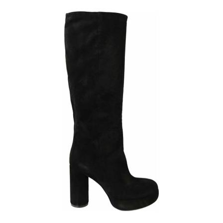 Vic Matié, Heeled Boots Zwart, Dames, Maat:39 EU,suede