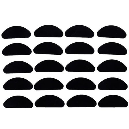 20 stk/parti Briller Næsepuder Selvklæbende Silikone Næsepuder Skridsikre Hvide Tynde Næsepuder til Briller Briller Sorte