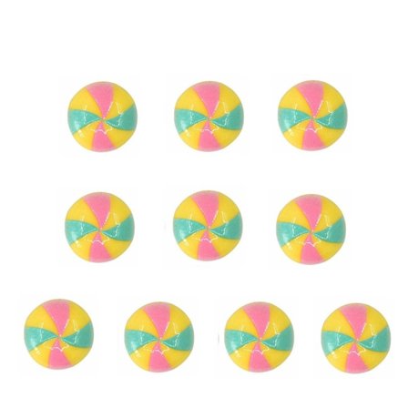 10 Stk Soft Clay Candy Fake Candy Dekoration FARGERIK FARGERIK