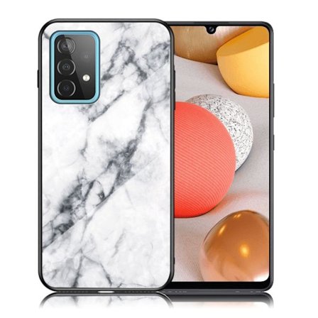 Fantasy Marmor Samsung Galaxy A52 5G skal - Vit Marmor