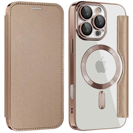 Magnetiskt mobilskal för iPhone 16 Pro Max med RFID-blockering, läderfodral (FMY) Multicolor Sapphire