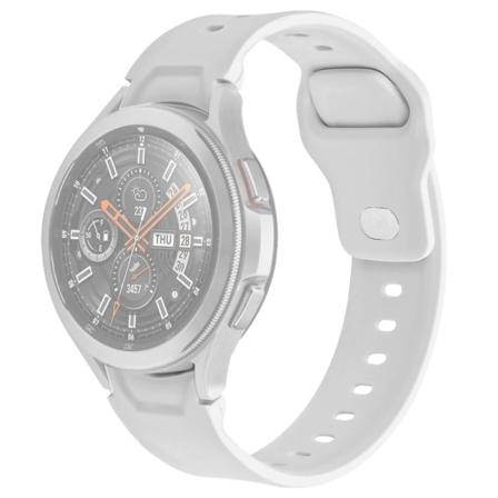Samsung Galaxy Watch 4 (44mm) / (40mm) silikoninen ranneke - Valkoinen White