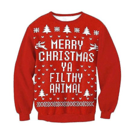 Rolig 3D-trykt Genser Herre Dame Stygg Julegenser Jumpere Topper Høytidsfest Pullover Hettegenser Sweatshirt