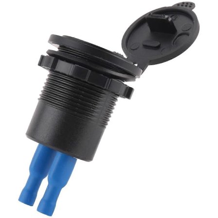 12V-24V 48W USB-uttag Vattentät Laddare Uttag PD och QC3.0 USB-port med LED-spänning för Bil Lastbil Golfbil Blå