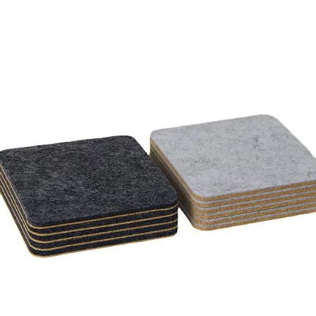 Sæt med 8 glasunderlag - egnet til alle typer borde, Granit, g