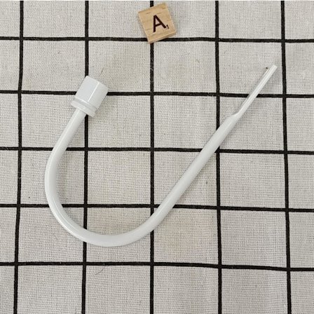 Mælkehvide gardinholdere 2 pakker - Metal kroge vægmonteret - Til gardiner og draperier