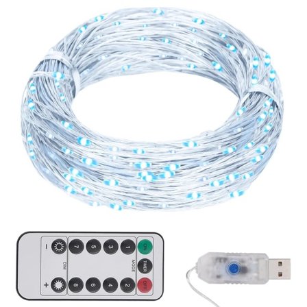 VidaXl Ljusslinga Med 300 Led Kallvit 30 M - Litenleker