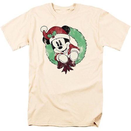 Disney Herr Mickey Mouse Vintage Krans Jul T-Shirt XXL N