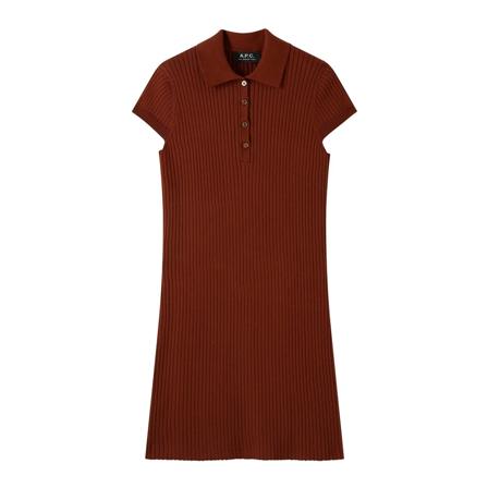 A.p.c., Short Dress Bruin, Dames, Maat:S