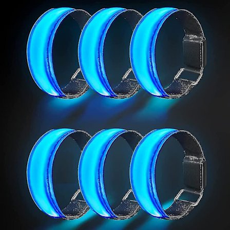 Led Armbånd, Blinkende Reflekterende Led Sikkerheds Armbånd Lys Armbånd G