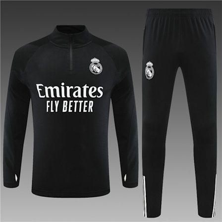 Store Black Friday-tilbud! 23-24 Ny sesong Real Madrid draktsett for voksne/barn med lange ermer - Xin