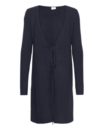 Mlfrida Tess L/S Knit Wrap Dress 2F Dresses Knitted Dresses Navy Mamalicious