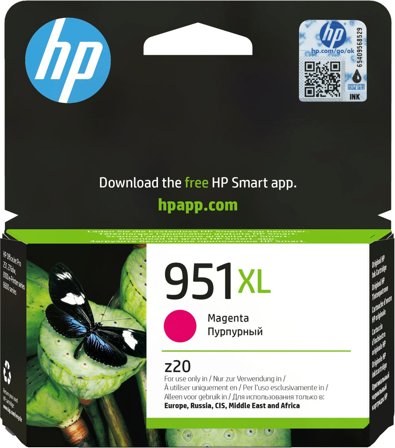 HP 951XL magenta original bläckpatron med hög kapacitet, 886111748938