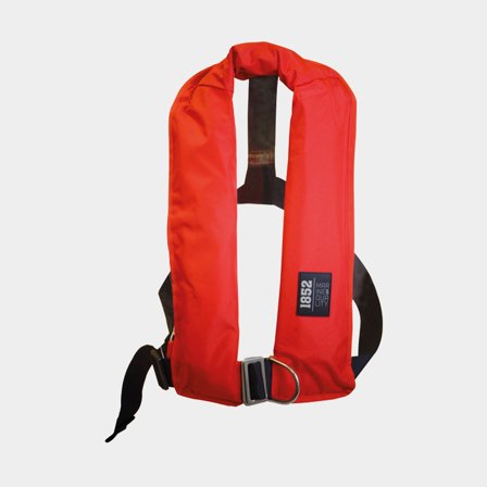 1852 Classic automatisk flytväst, röd m/sele 150N ISO, One-Size (40 - 120 kg)