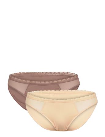 Jana-2Pp Brief Beige Dorina