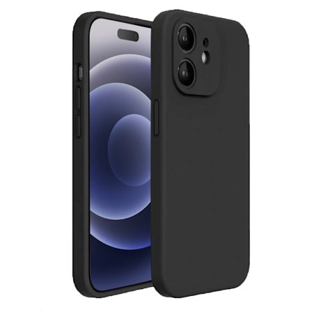 iPhone 12 Mini Skal - Matt Svart med Kameraskydd | Slitstarkt och Stilrent Skydd