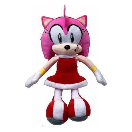Sonic Spelfigur Plyschdocka 3D Mjuk Fylld Cartoon Leksak Barn Kramande Kudde Default Amy Ross