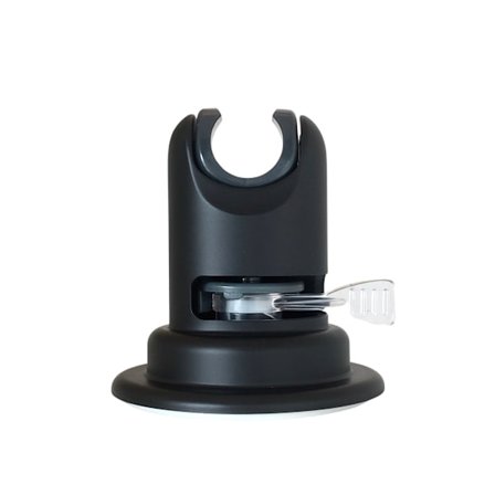 Matt svart duschhållare, utbytbar handstark vakuumdusch