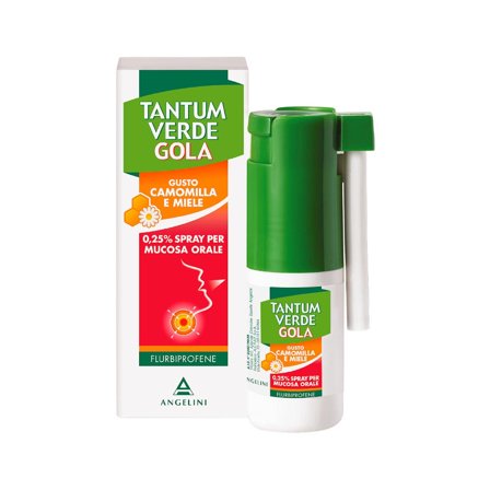 Tantum Verde Gola 0,25% Spray Mucosa Orale Gusto Camomilla E