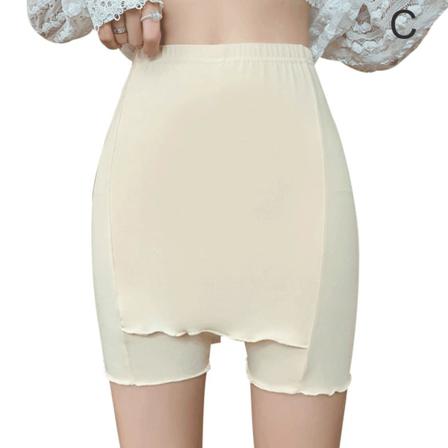 Sliming Fit Sömlös Kjol För Kvinnor Sommar Dubbellager Säkerhet Pa