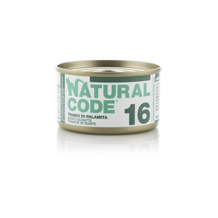 Natural Code 16 Tranci di Palamita Gatti Adulti Lattina 85g