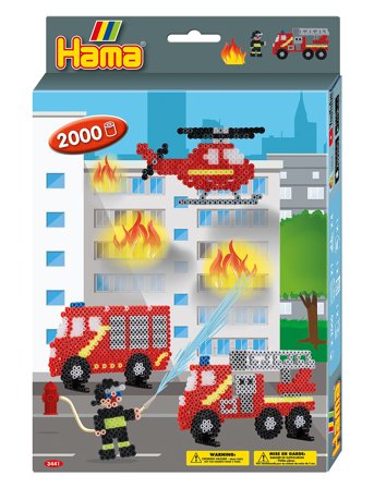 Hama Hama Midi Hanging Box Fire Fighters 2000 Pcs - Multi/patterned - ONE SIZE