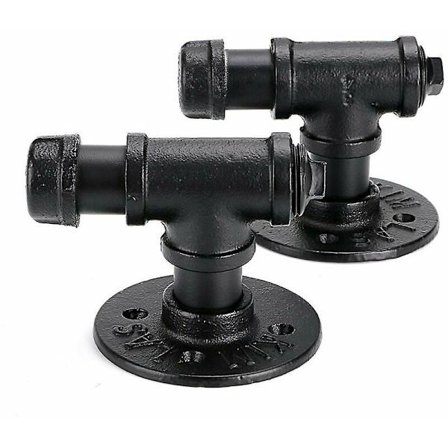 2 st Retro Badrockshängare Handdukshängare Industriell Väggkrok Hex