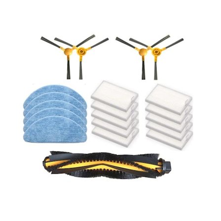 800t C30b Filter Robotdammsugare Tillbehör Mop Set Rullborste Sidoborste Hepafilter