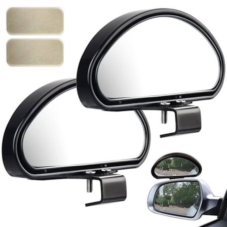 2 blinde vinkel spejle - Bil blinde vinkel spejle - Ekstra bil bakspejle - 11 x 5,5 x 3 cm