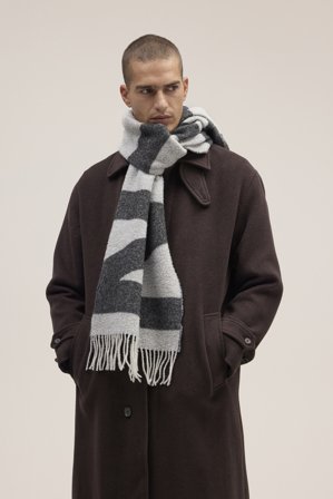 NN.07 Logo Schal Herren Multi Wolle