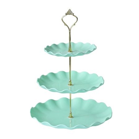 3-etasjes Cupcake Stativ, Dessert Display Stativ, BPA-fri, Stor Kapasitet, Enkel Montering, Kake Stativ (LGL)