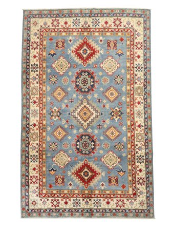 Kazak Fine Rug Oriental Brown/Dark Grey (Wool, Afghanistan)
