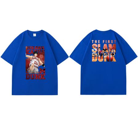Tide Brand Dunking Master T-shirt för män F34 Blue-G9 2XL