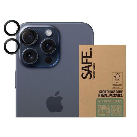 PanzerGlass SAFE CAMERA LENS IP 15 PRO/15 PRO MAX BLK B2B ACCS