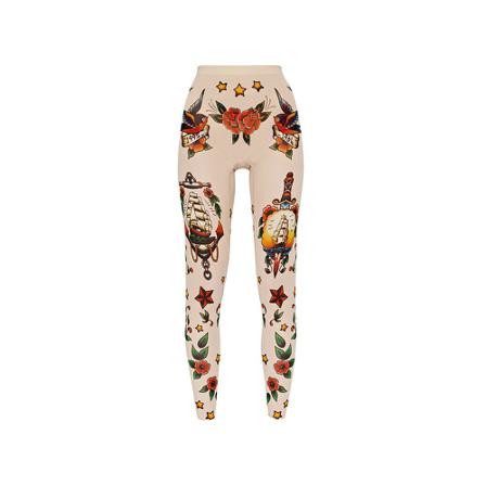 Dsquared2 - Leggings - Beige - Dam - Storlek: Xl, Dam, Storlek: XL