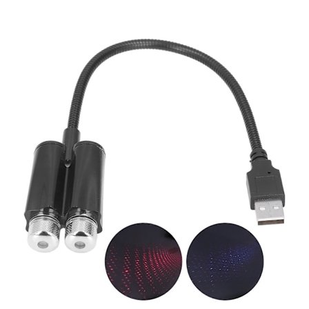 Auton USB-tunnelmavalo Projektori Punainen Sininen Valo Plug and Play Vapaasti Taivutettava Joustava Ei Ääniohjausta