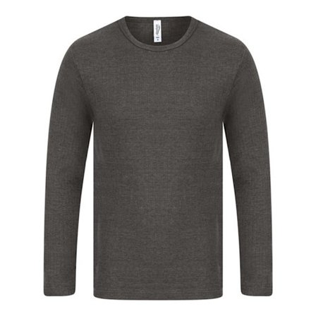 Absolute Apparel Herr Termisk Långärmad T-shirt 2XL Charcoal