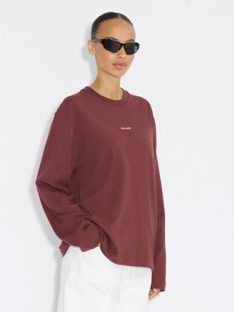 Holzweiler - Luring National Long-Sleeve - Burgundy - Womens - Extra Small