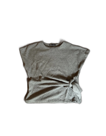 Grå topp med knyt från Zara