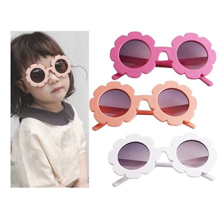 Tredelt dress Kids Boy Girl Polariserte solbriller, Toddler Baby Flower Shades Briller Briller UV-beskyttelse